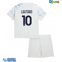 Inter Milan Lautaro Martinez #10 Gostujuci Dres za djecu 2025-26 Kratak Rukav (+ Kratke hlače)